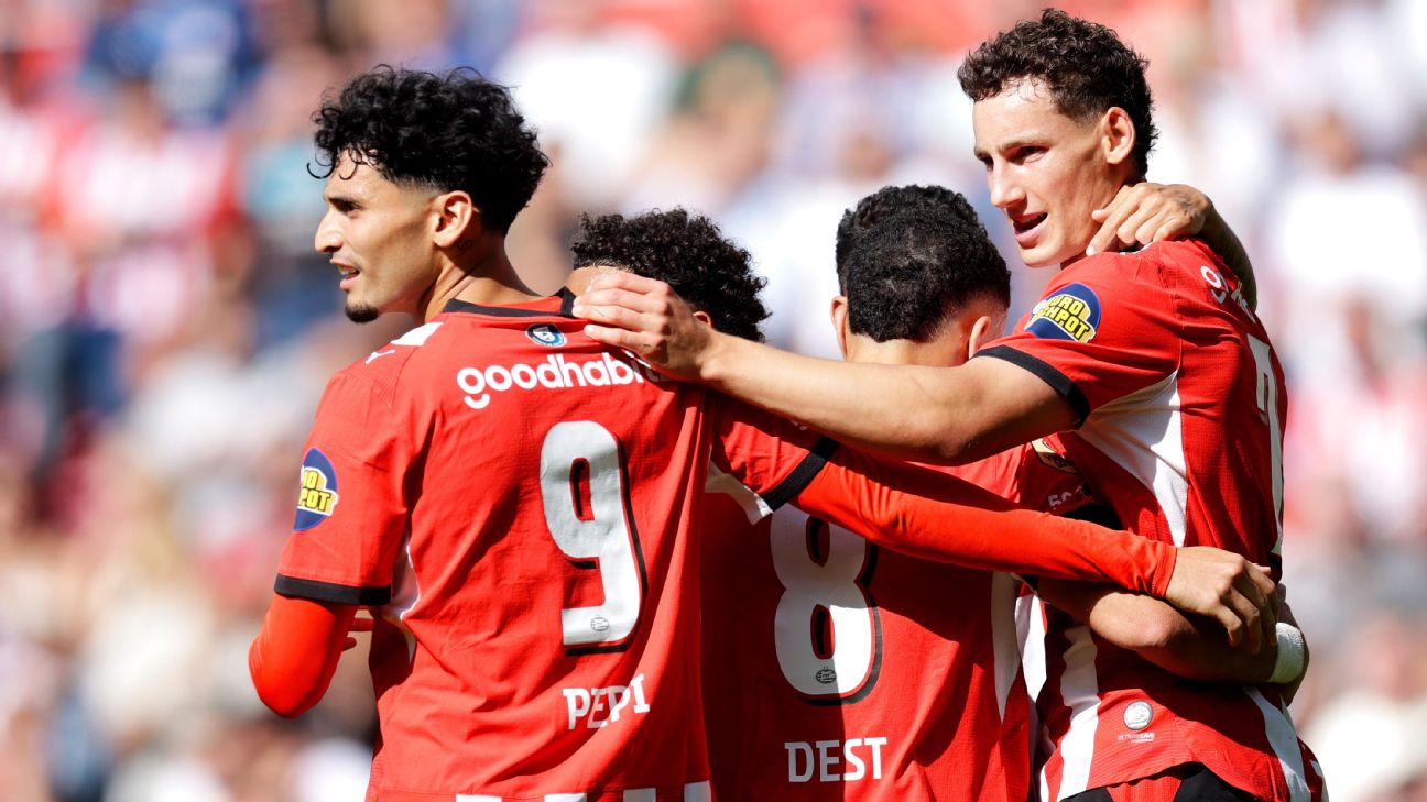 普利希奇与德斯特闪耀,PSV 5比1大胜格罗宁根